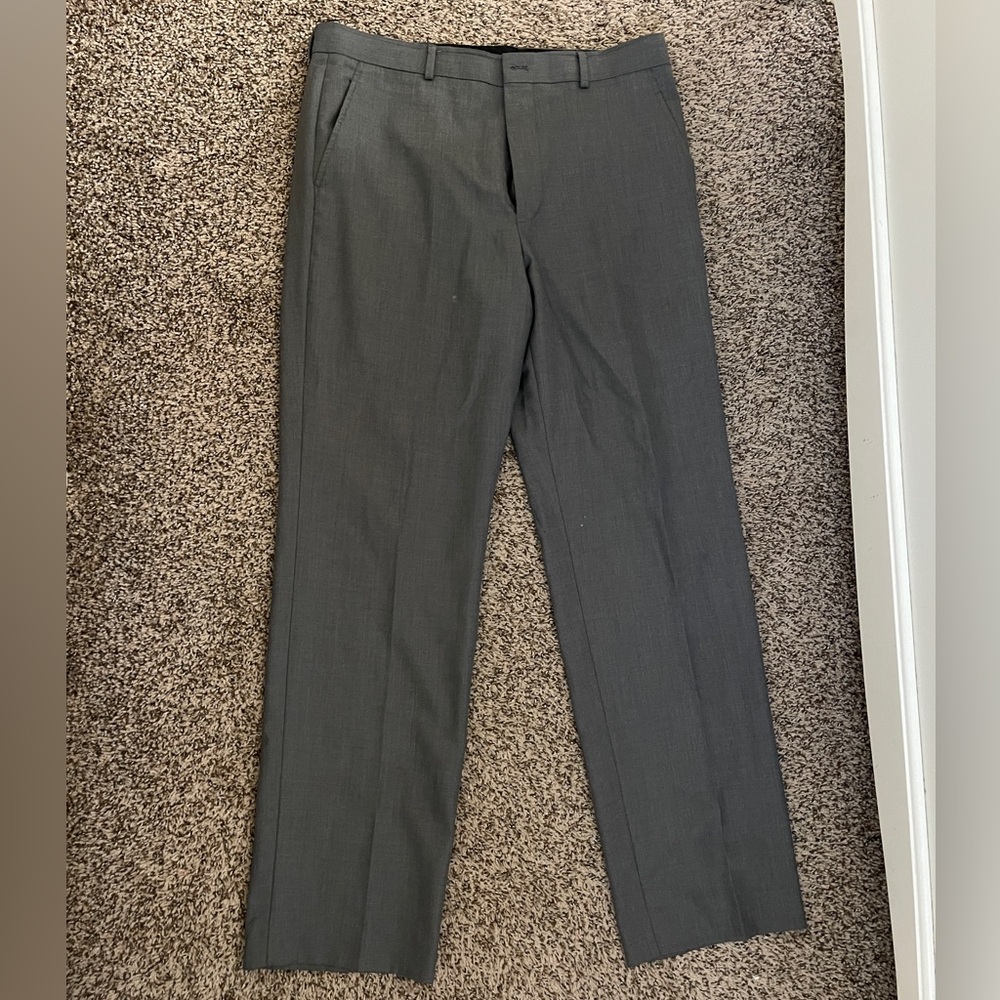 Gray Mens Suit Pant